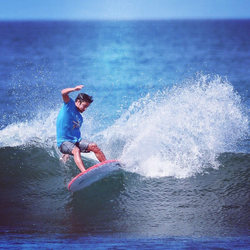 Variable rocker makes a surfboard this flat turn this hard.